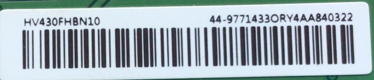 T-CON PARA TV VIZIO / NUMERO DE PARTE 44-9771433O / 47-6021249 / HV430FHB-N10 / HV430FHBN10 / 44-97714330 / PANEL BOEI430WU1 / DISPLAY HV430FHB-N10 / MODELO D43FX-F4 LBVFNTW	 - Imagen 2